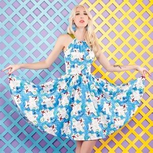 NWT Mary Blair Airplanes Harley Dress